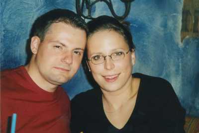 Mein Cousin Mathias und seine Freundin Ina.
